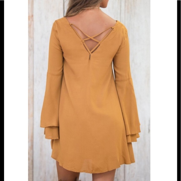 🆕 Fashion Round Neck Long Sleeve Shift MiniDress - Picture 3 of 3
